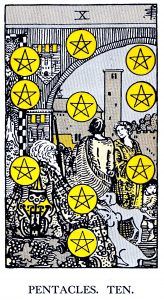10 Pentacle Tarot card