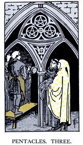 3 Pentacle Tarot card