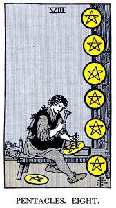 8 Pentacle Tarot card