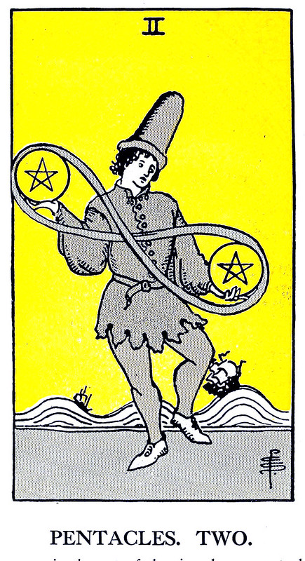 Two Of Pentacles Tarot Card Meaning In Tarot Cards Meaning Hidden 