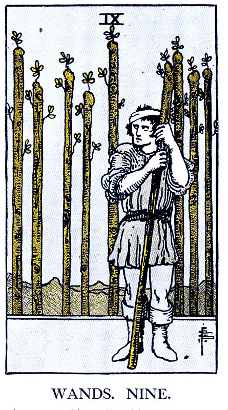 Nine Of Wands Tarot Card Meaning In Tarot Cards Meaning Hidden Numerology