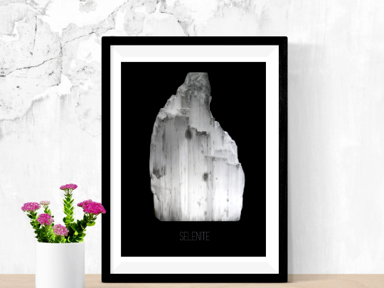 Selenite Crystal Print