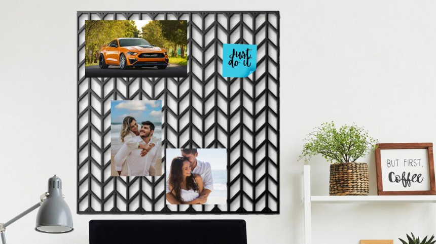 The Gift for Her Dorm Decor: The Perfect Grid Wall Panel Organizer Memo Board & Vision Board 2 vision board