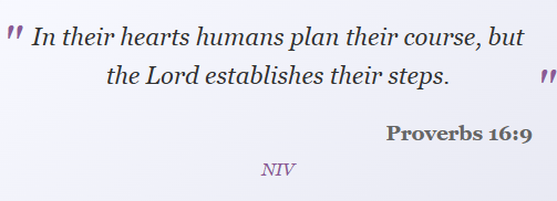 Christian Quote of the Day 3 Proverbs16.9