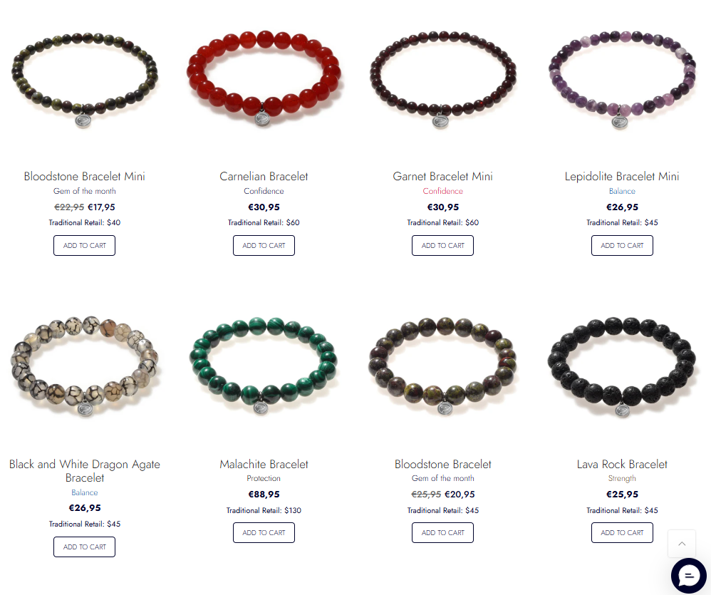 Stone Jewelry Bracelets 5 stone jewelry Bracelets