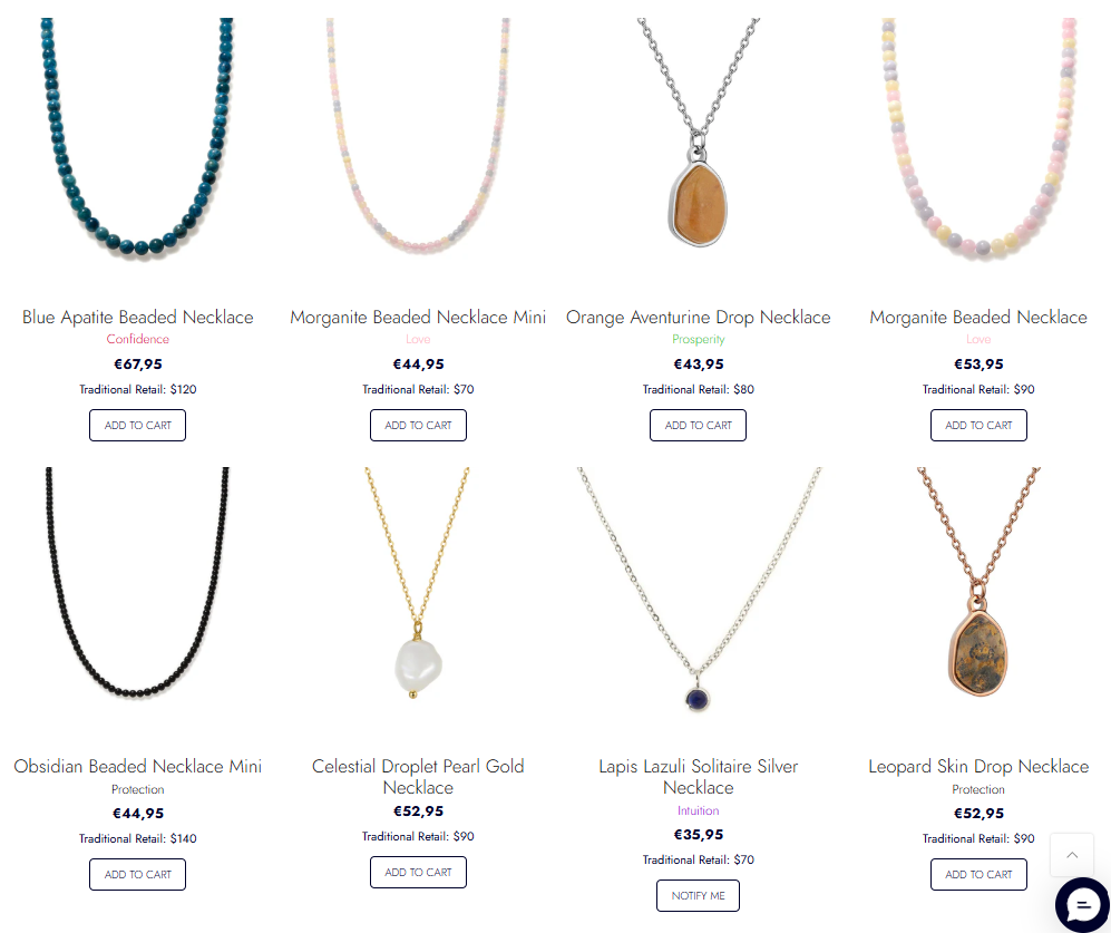 Stone Jewelry Necklaces 7 Stone Jewelry Necklaces