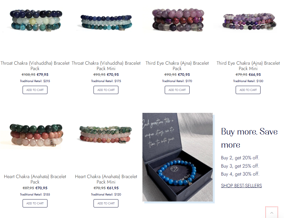 Chakra Healing with Stone Jewelry 3 chakras-packs