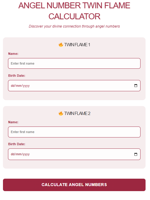 HiddenNumerology 3 Angel Number Twin Flame Calculator