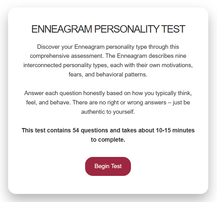 HiddenNumerology 11 Enneagram Personality Test