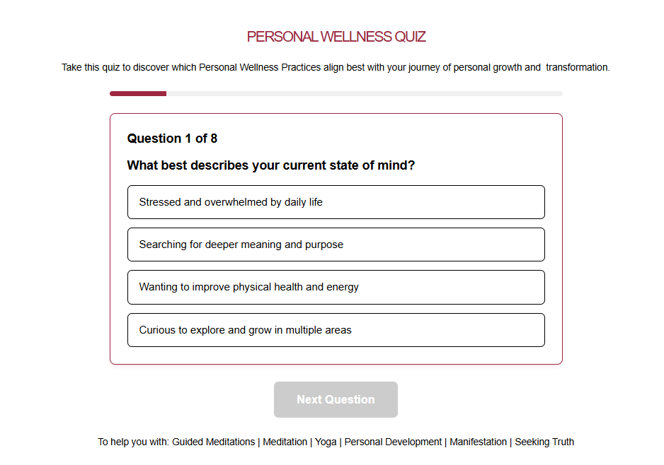 HiddenNumerology 13 Personal Wellness Quiz