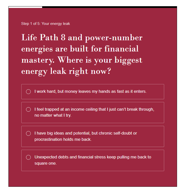 HiddenNumerology 1 abandance quiz